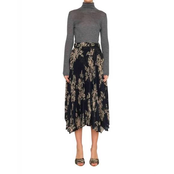 NEW CHRISTY LYNN gwen skirt in black rose